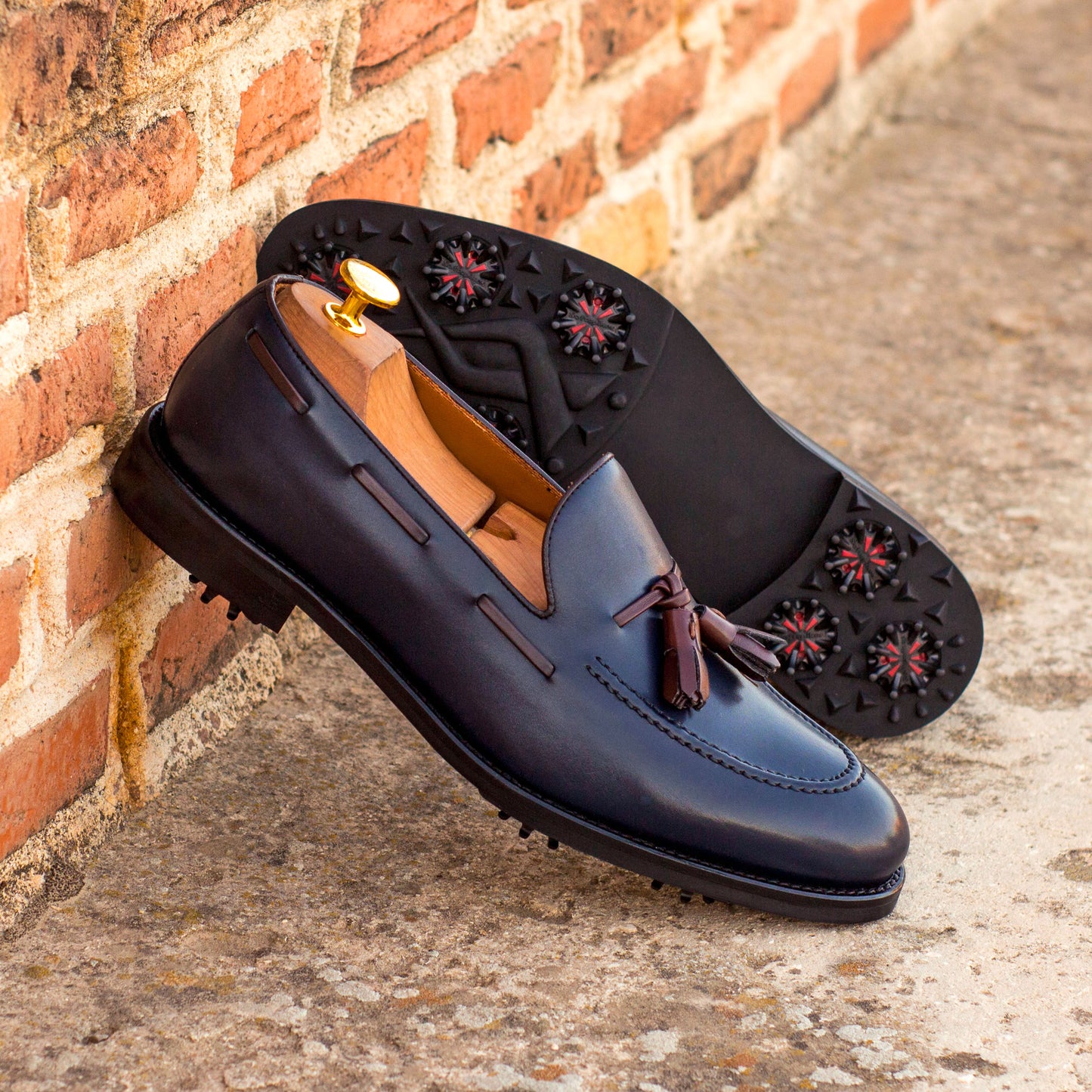 Navy Loafer Golf Shoe